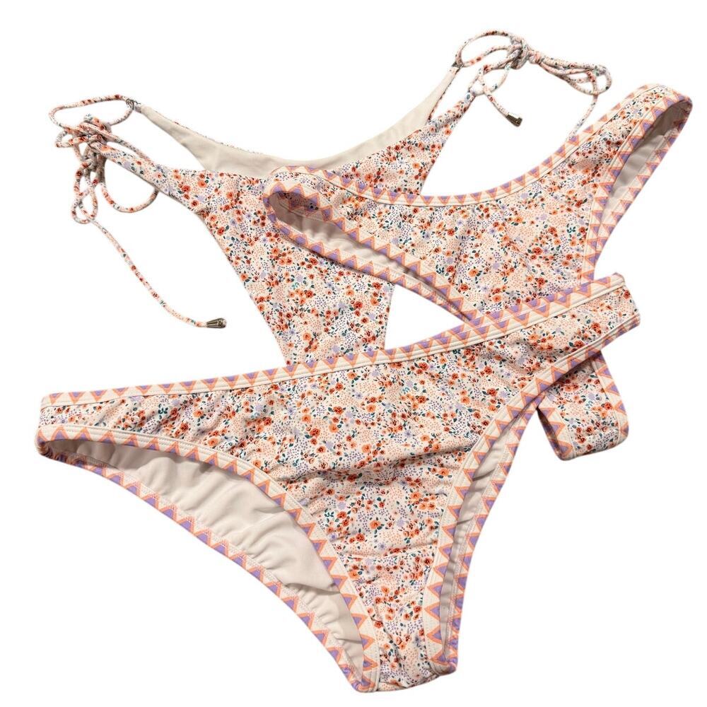 Bydee Floral Brazilian Bikini Bottoms - Medium